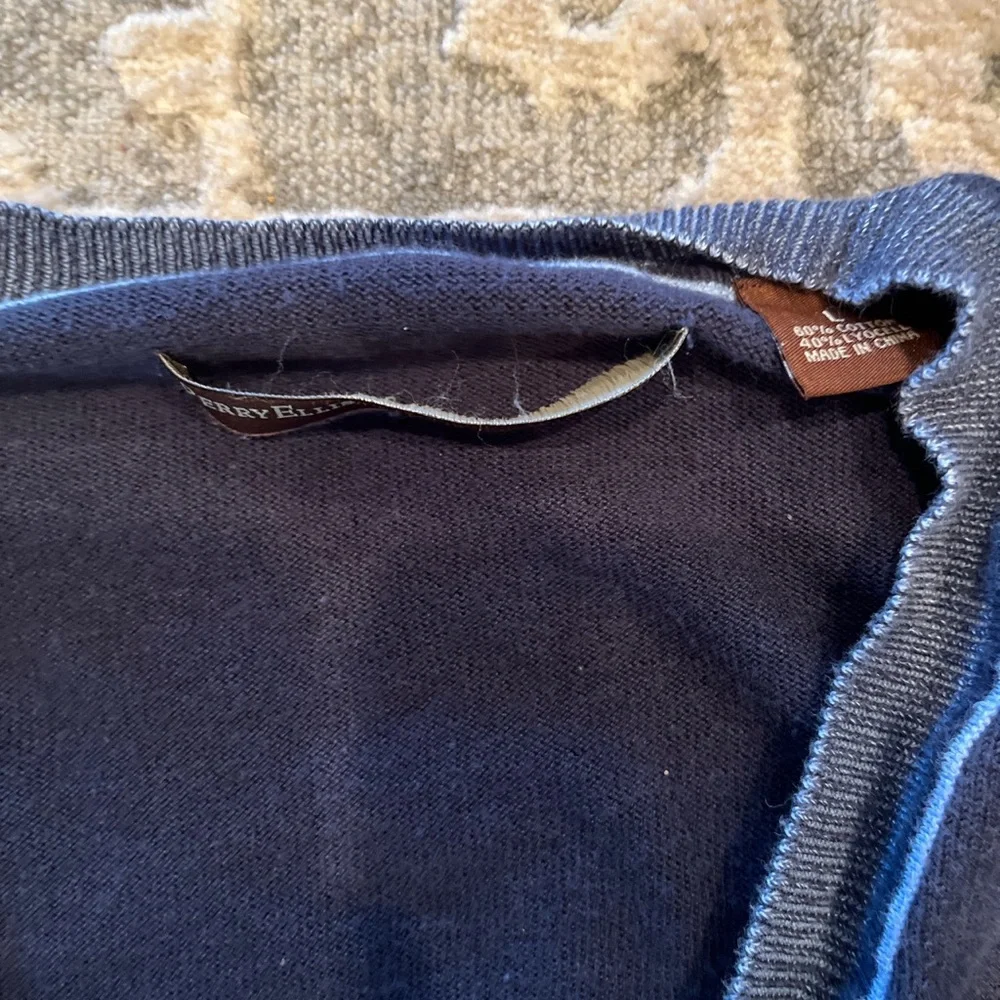 Perry Ellis Navy Blue Cardigan - Picture 4 of 4